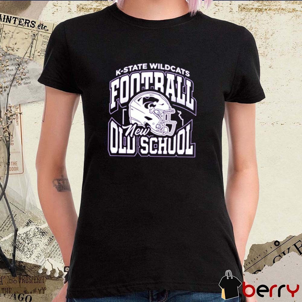 K-State Wildcats NCAA Football New Old School Stripe The Stadium t-shirt