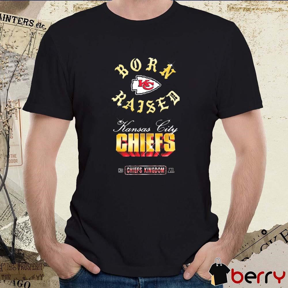 Kansas City Chiefs Born x Raised KC Chiefs Kingdom Chrome Rocker t-shirt