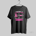 Official Kansas City Chiefs Football Tackle Breast Cancer Heart Rate Pink Ribbon
