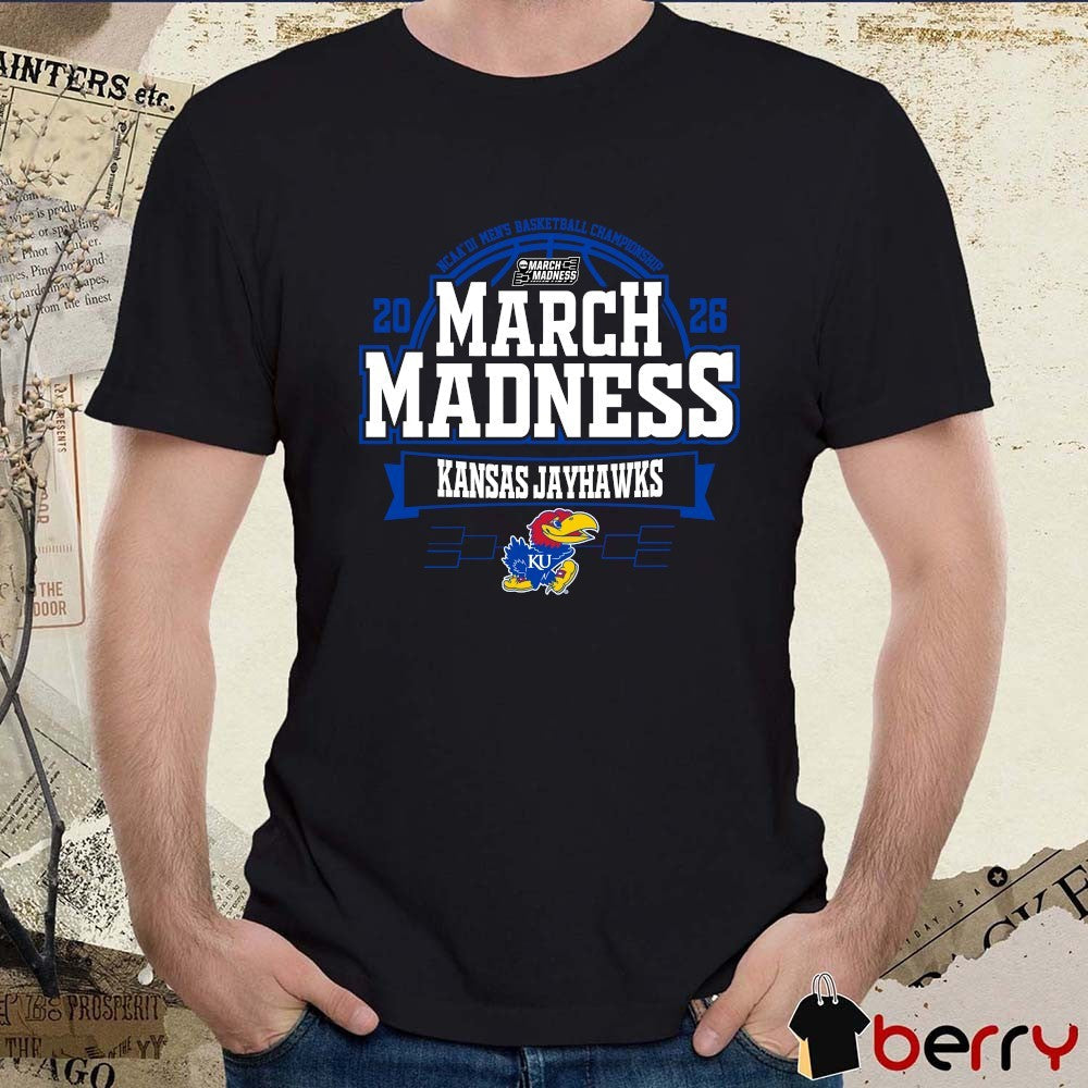 Kansas Jayhawks 2026 NCAA DI Men’s Basketball Championship March Madness t-shirt