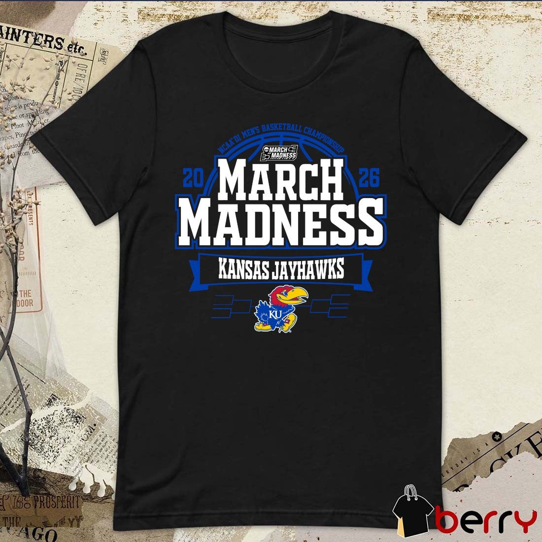 Kansas Jayhawks 2026 NCAA DI Men’s Basketball Championship March Madness t-shirt