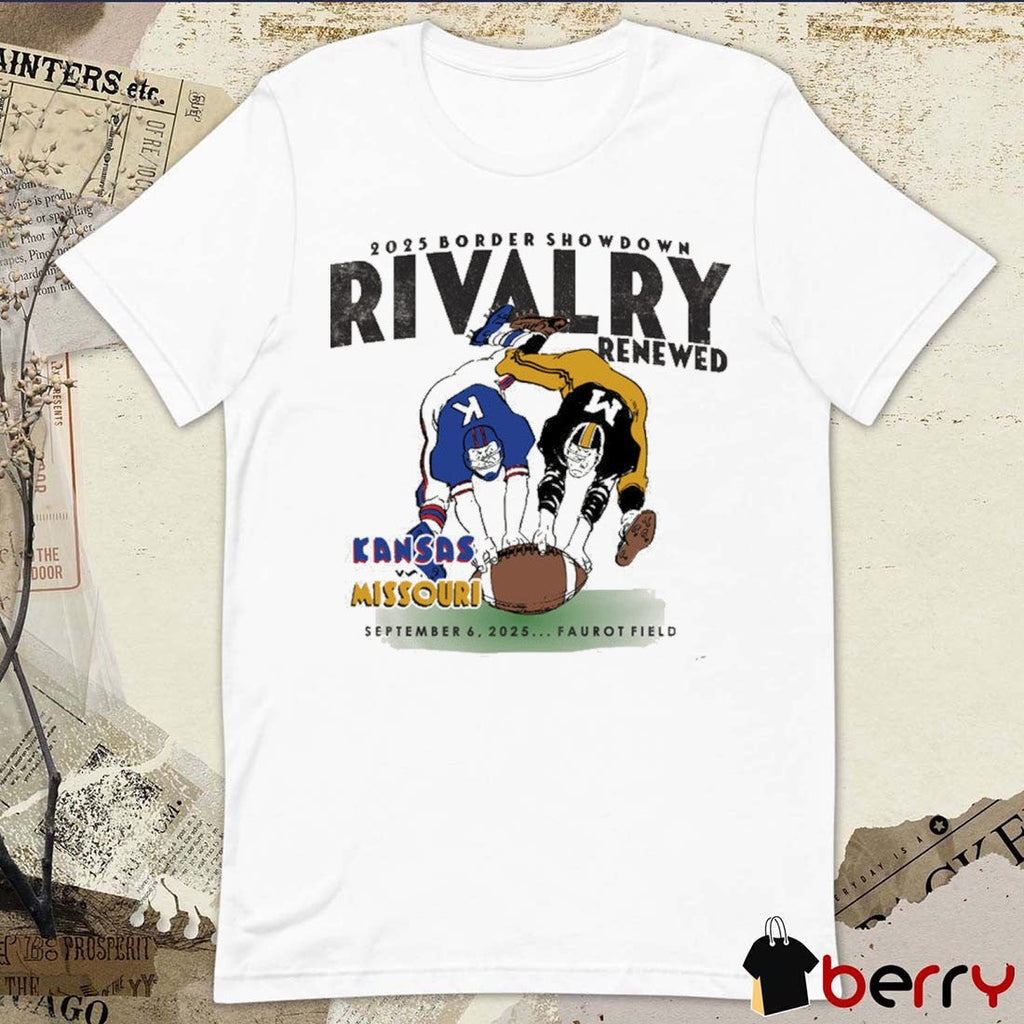 Kansas Jayhawks Vs Missouri Tigers Rivalry Renewed September 6 2025 Border Showdown Faurot Field t-shirt