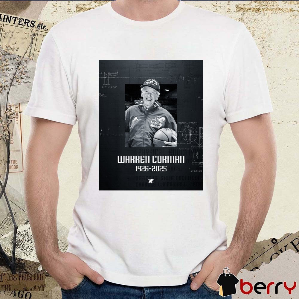 Kansas Jayhawks mourns the loss of Allen Fieldhouse architect Warren Corman 1926-2025 Poster t-shirt