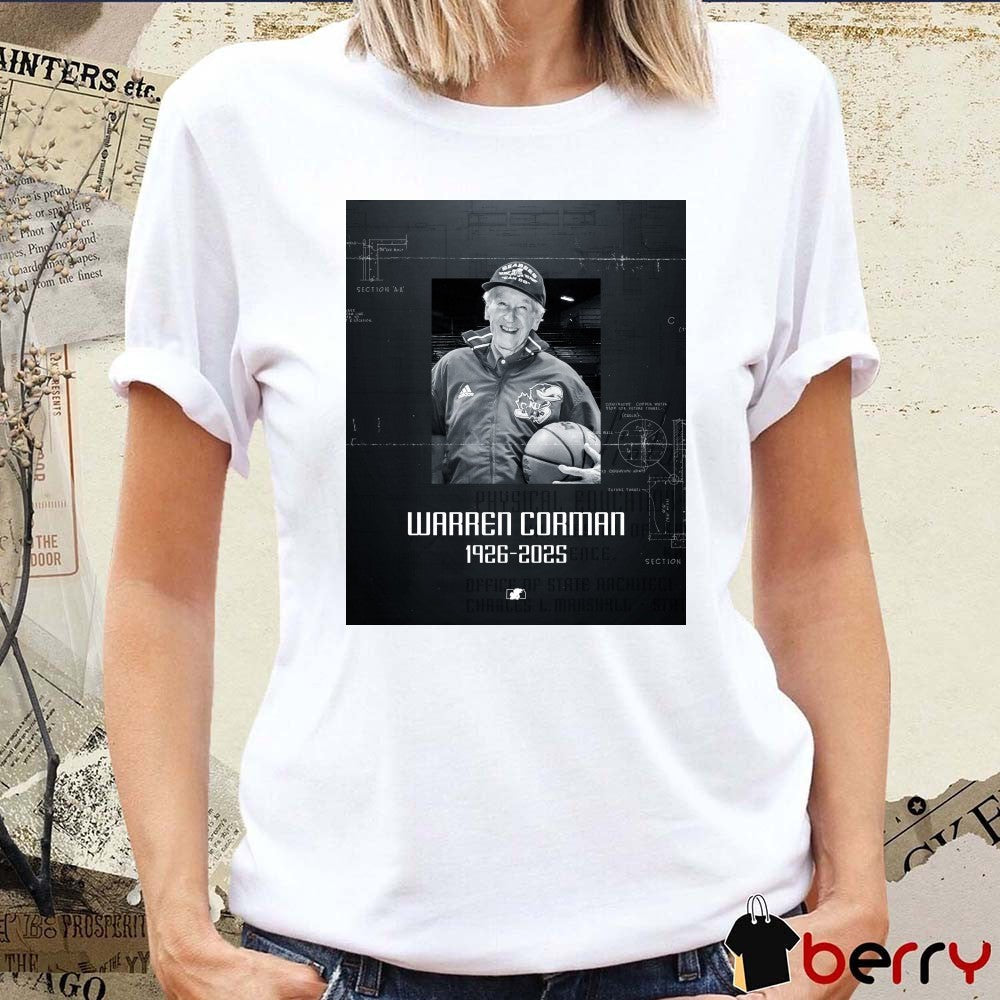 Kansas Jayhawks mourns the loss of Allen Fieldhouse architect Warren Corman 1926-2025 Poster t-shirt