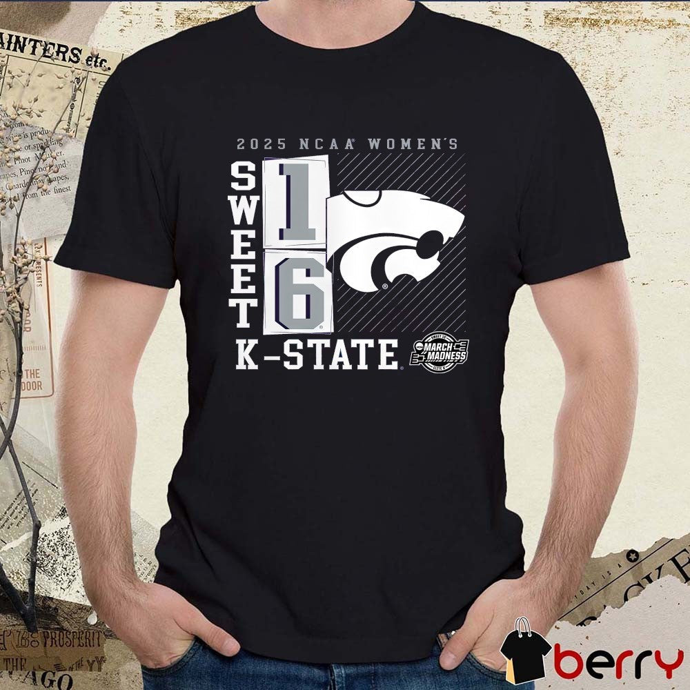Kansas State Wildcats NCAA Tournament Women’s March Madness Elite 8 Sweet 16 No Look Pass 2025 t-shirt