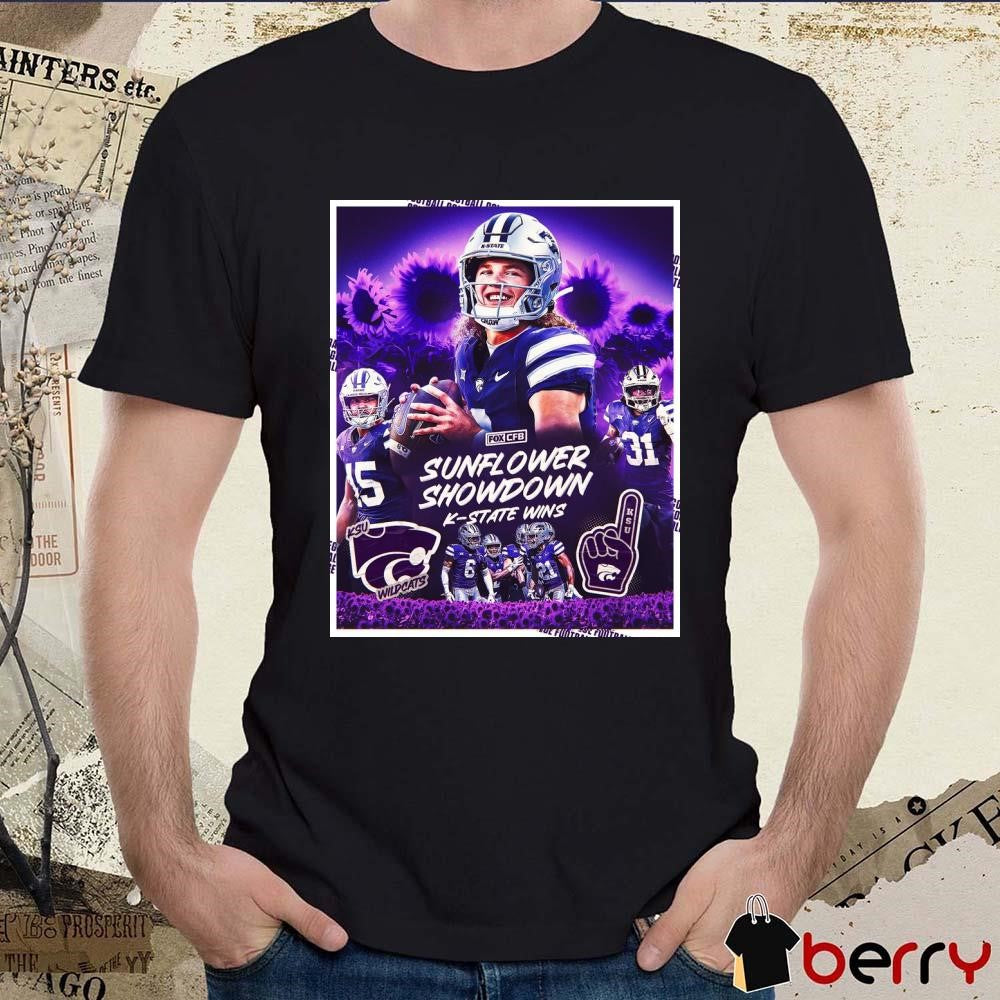 Kansas State Wildcats Wins The Sunflower Showdown Poster t-shirt