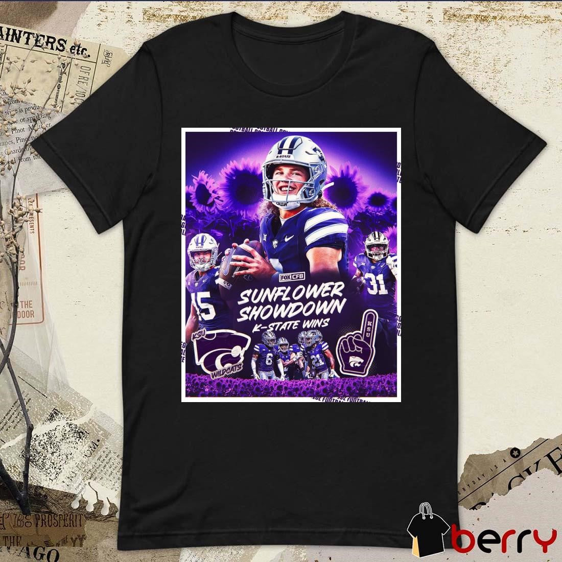 Kansas State Wildcats Wins The Sunflower Showdown Poster t-shirt