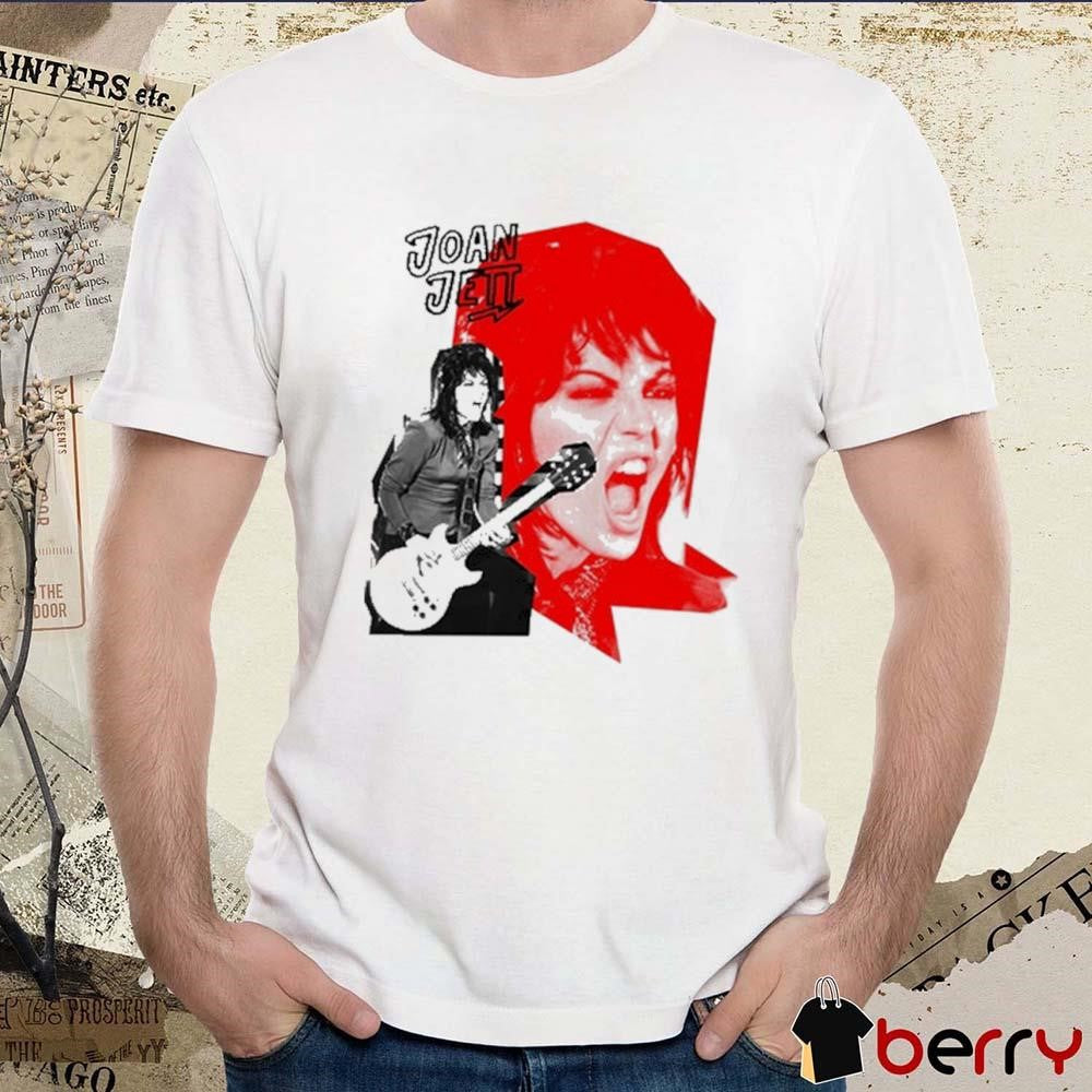 Kathleen Hanna Wearing Joan Jett Icon Painting t-shirt