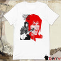 Kathleen Hanna Wearing Joan Jett Icon Painting t-shirt