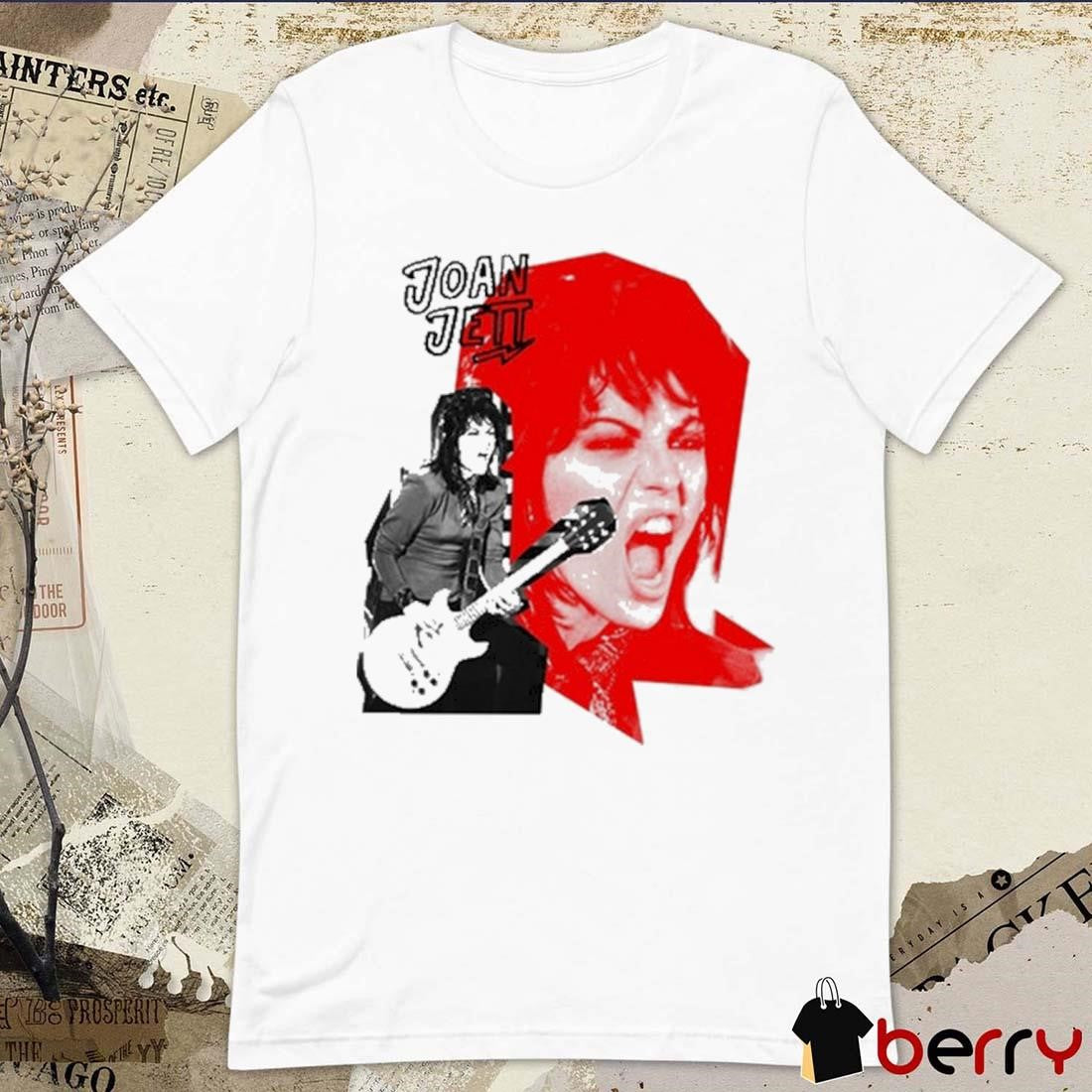 Kathleen Hanna Wearing Joan Jett Icon Painting t-shirt