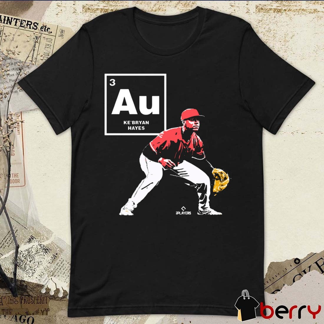 Ke’Bryan Hayes Gold Standard 3 Au Cincinnati Reds MLB Painting t-shirt