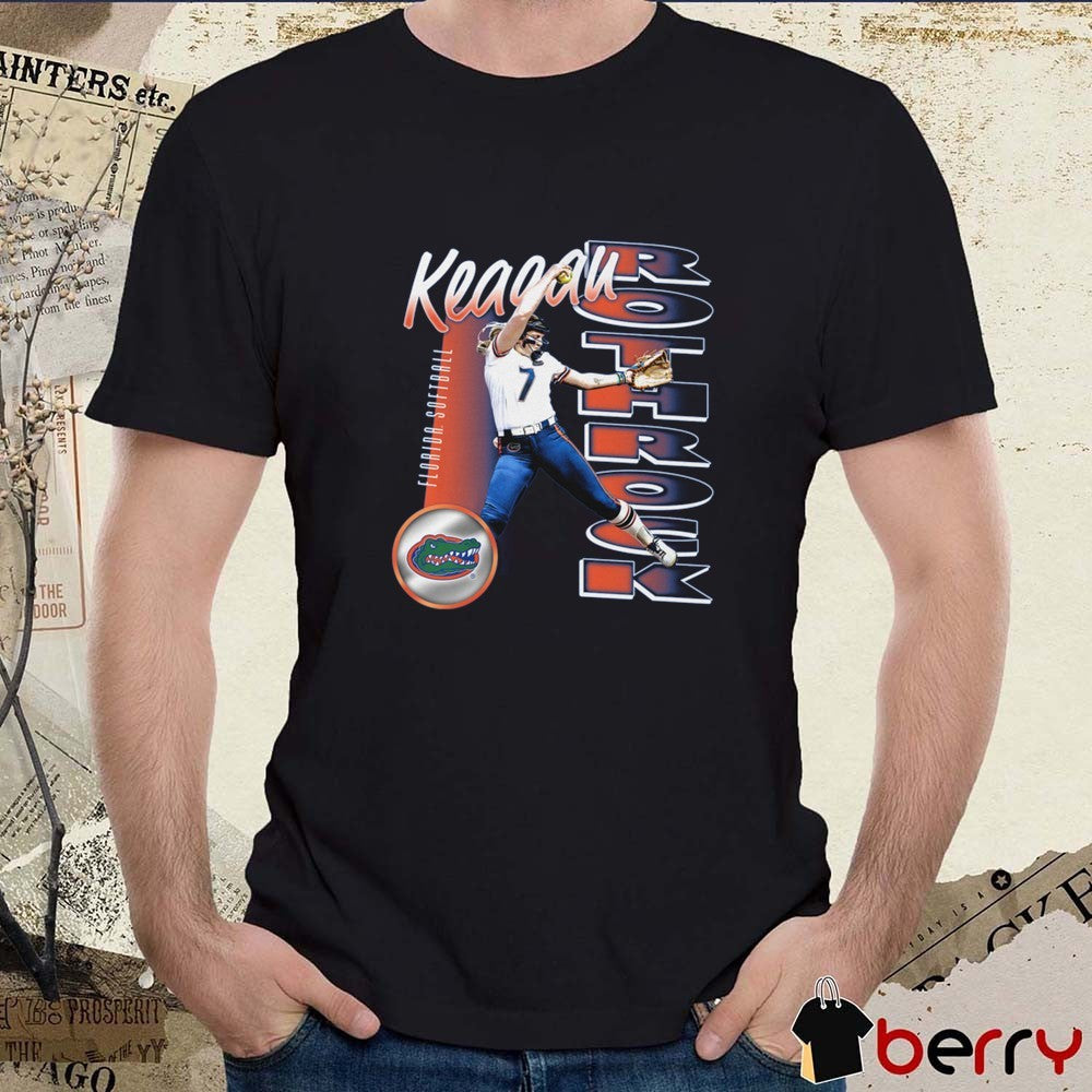 Keagan Rothrock Illustrated Florida Gators Softball NCAA Division I t-shirt