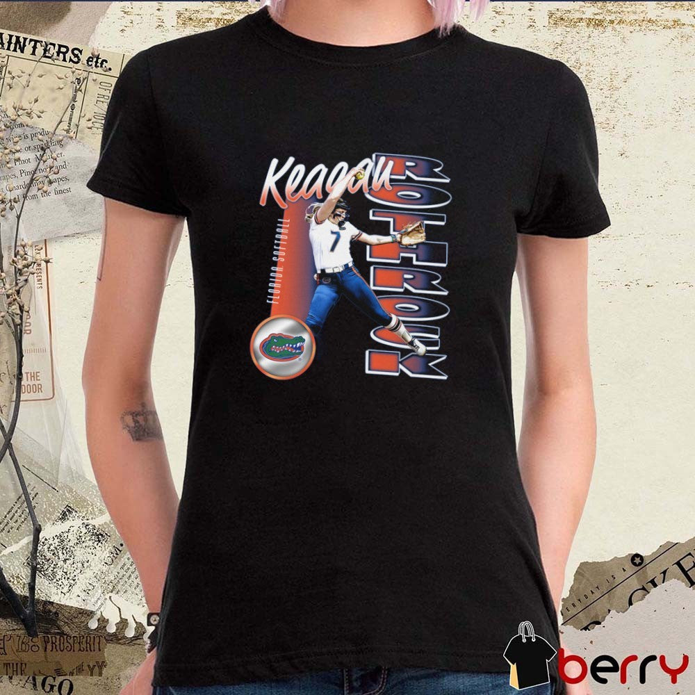 Keagan Rothrock Illustrated Florida Gators Softball NCAA Division I t-shirt