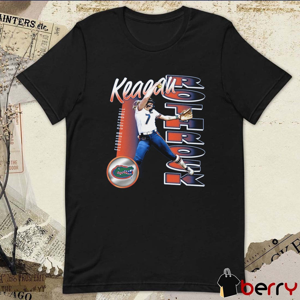 Keagan Rothrock Illustrated Florida Gators Softball NCAA Division I t-shirt