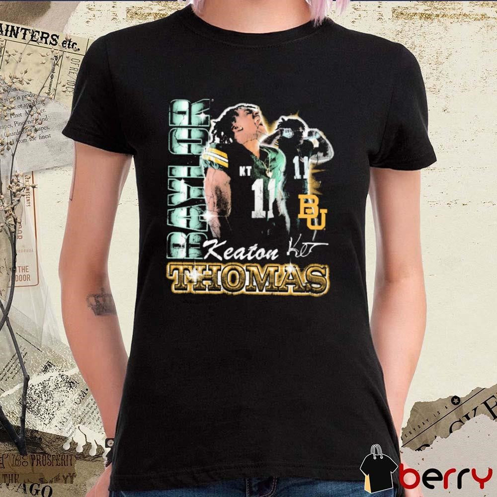 Keaton Thomas Baylor Bears football 90s Signature Graphic t-shirt