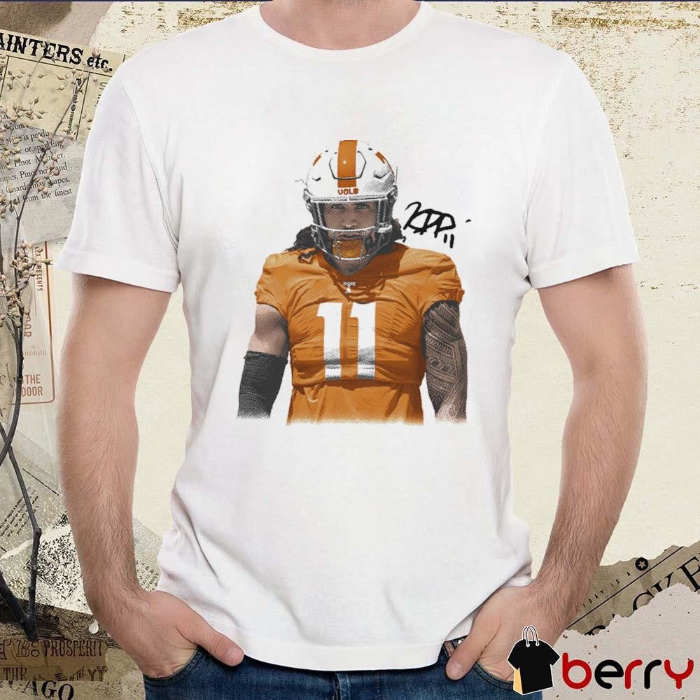 Keenan Pili Tennessee Vols NCAA Portrait t-shirt