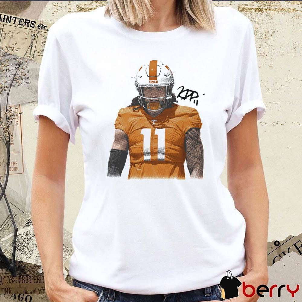 Keenan Pili Tennessee Vols NCAA Portrait t-shirt
