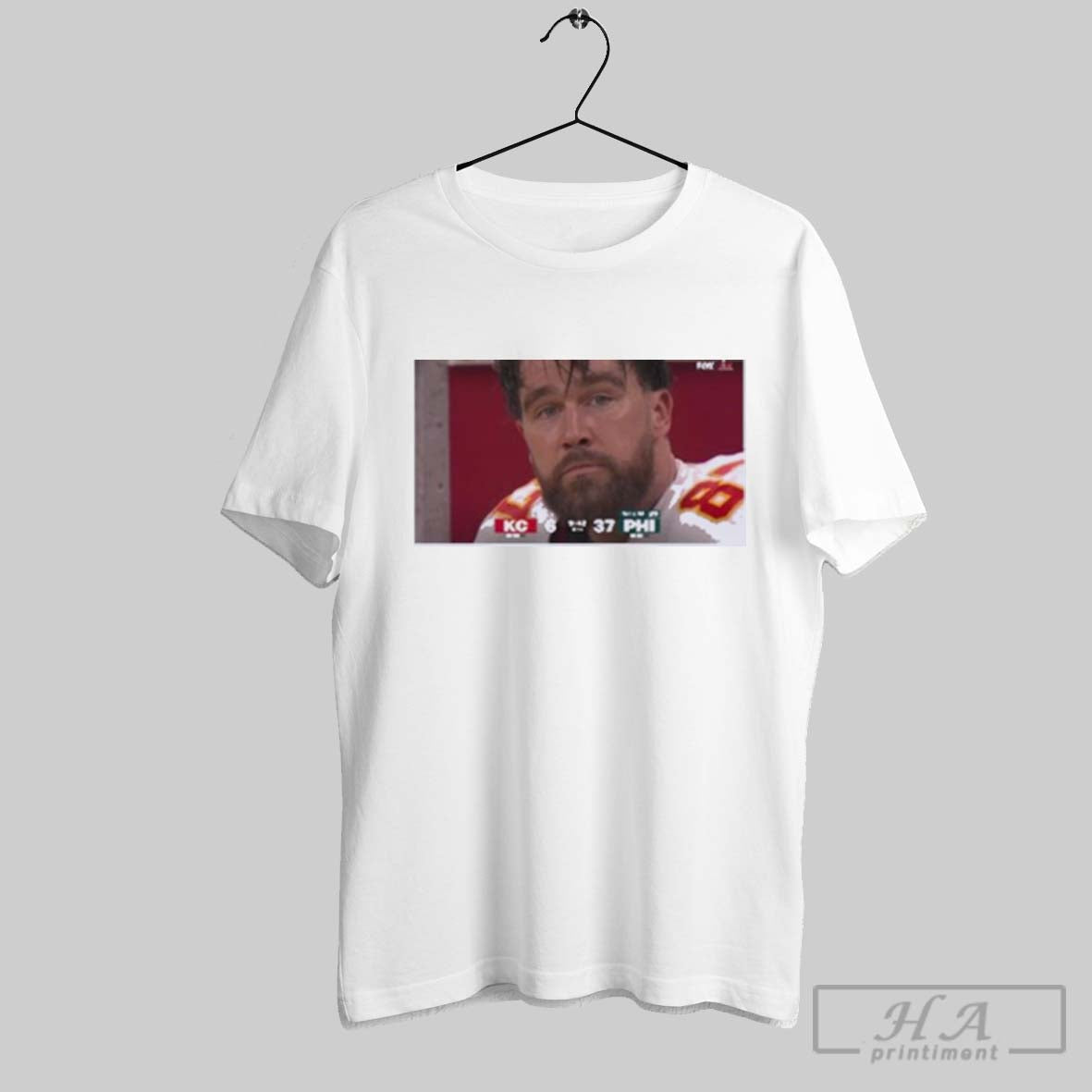 Official Kelces Face In That Loss Shirt