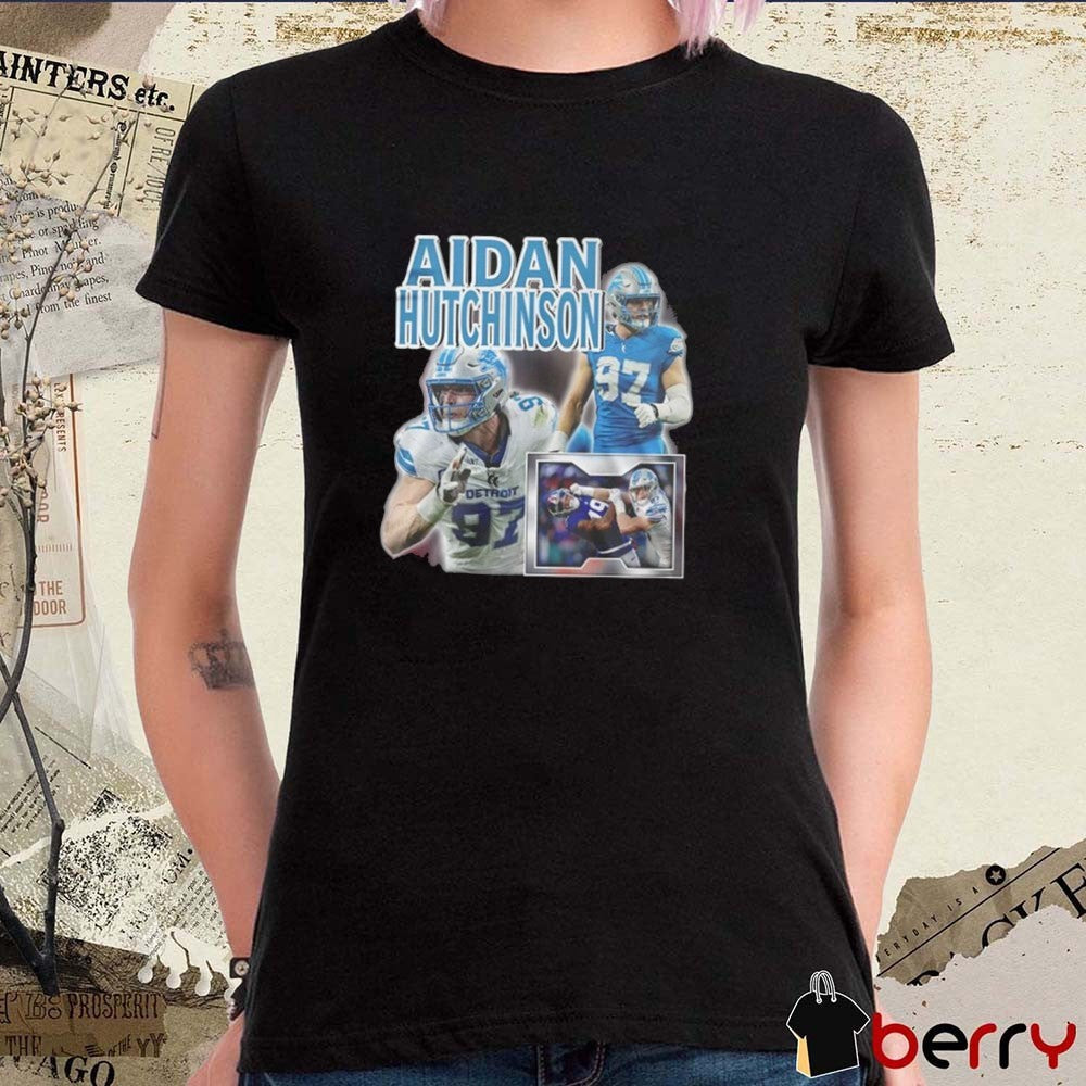 Kelvin Sheppard Detroit Lions Wearing Aidan Hutchinson New t-shirt