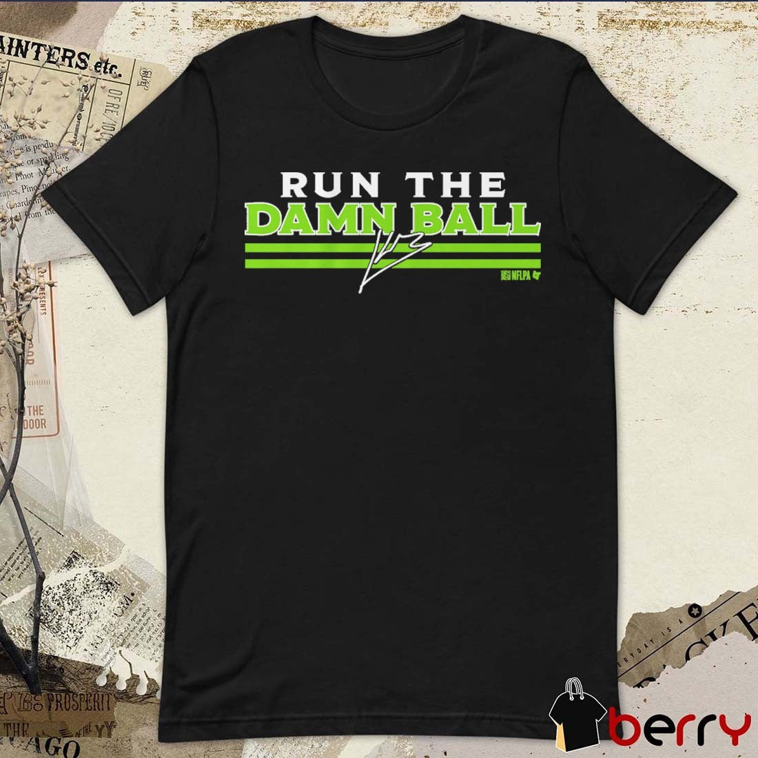 Kenneth Walker III Run the Damn Ball Seattle Seahawks NFL Signature t-shirt