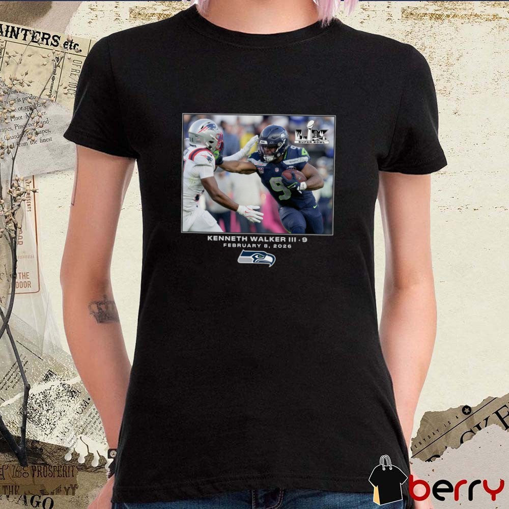 Kenneth Walker III Seattle Seahawks NFL Flash Features Super Bowl LX February 8 2026 t-shirt