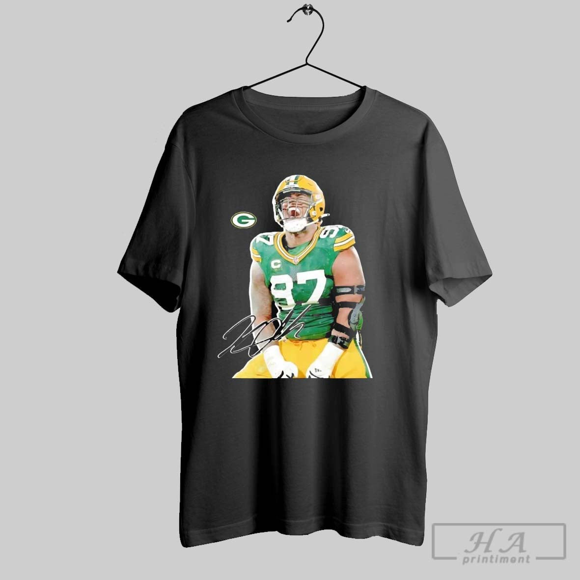 Official Kenny Clark Shout Celebration Signature Packers