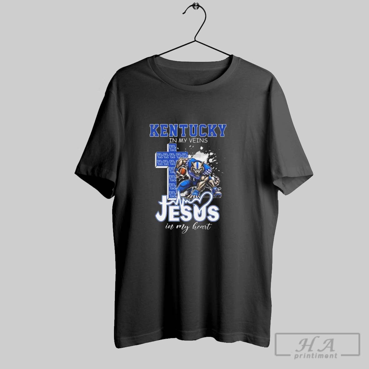 Official Kentucky Wildcats Mascot In My Veins Jesus In My Heart 2025