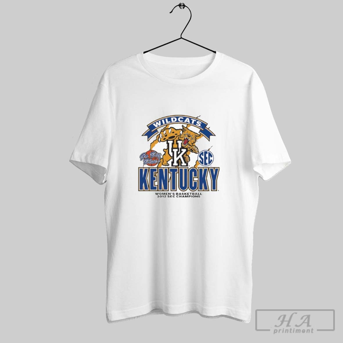 Official Kentucky Wildcats Womens Basketball 2012 Go Big Blue Sec Champions Mascot