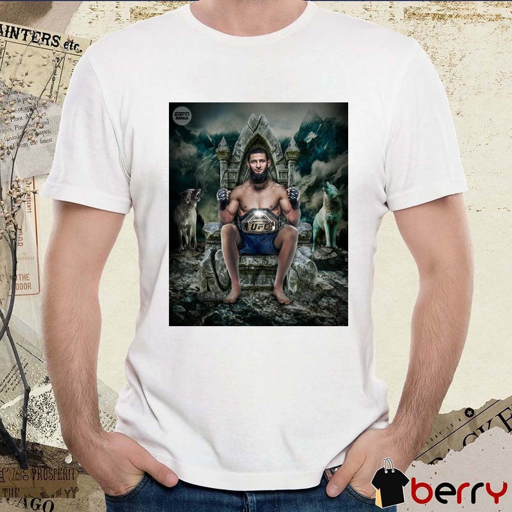 Khamzat Chimaev defeated Dricus Du Plessis UFC Middleweight Champion UFC 319 Artwork Poster t-shirt