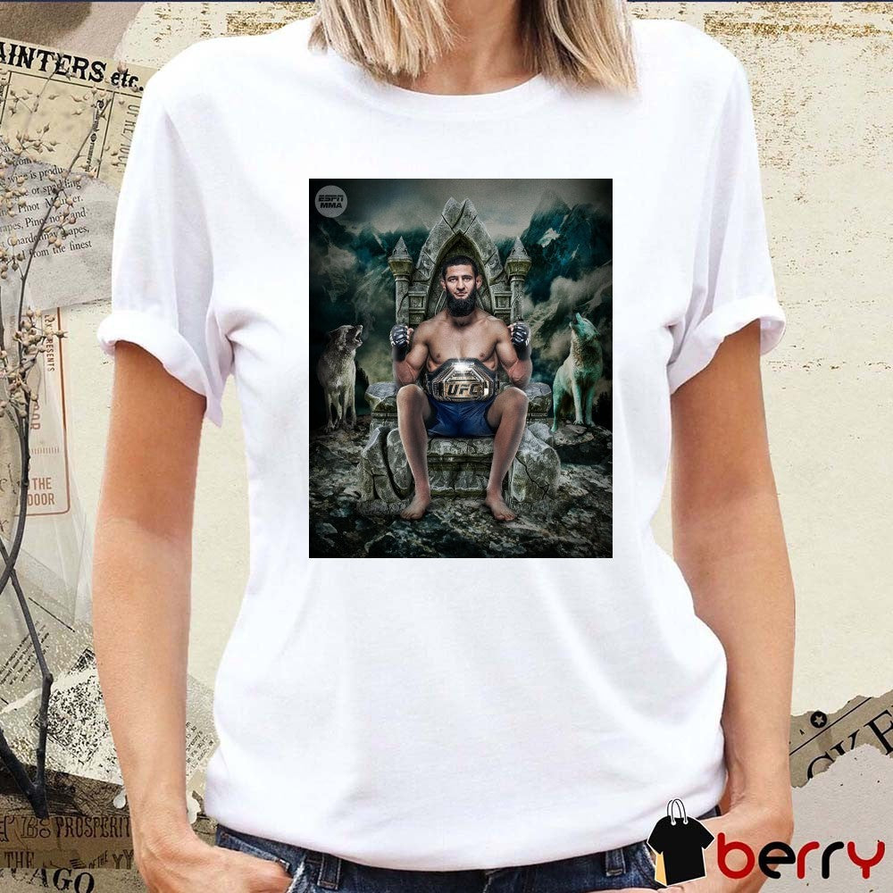 Khamzat Chimaev defeated Dricus Du Plessis UFC Middleweight Champion UFC 319 Artwork Poster t-shirt