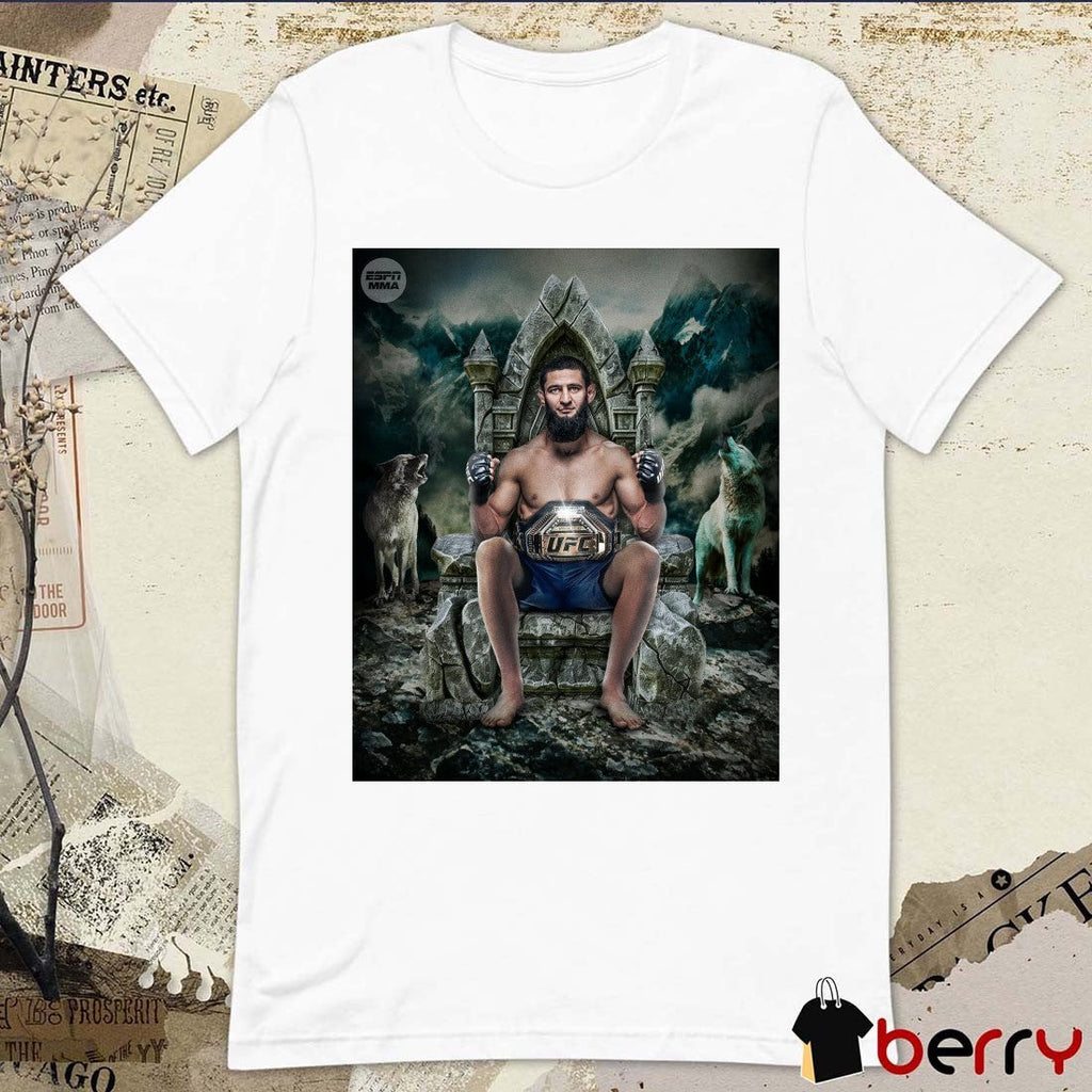 Khamzat Chimaev defeated Dricus Du Plessis UFC Middleweight Champion UFC 319 Artwork Poster t-shirt