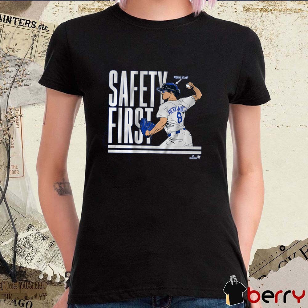 Kike Hernandez Safety First Pitching Helmet Los Angeles Dodgers MLB 2025 t-shirt