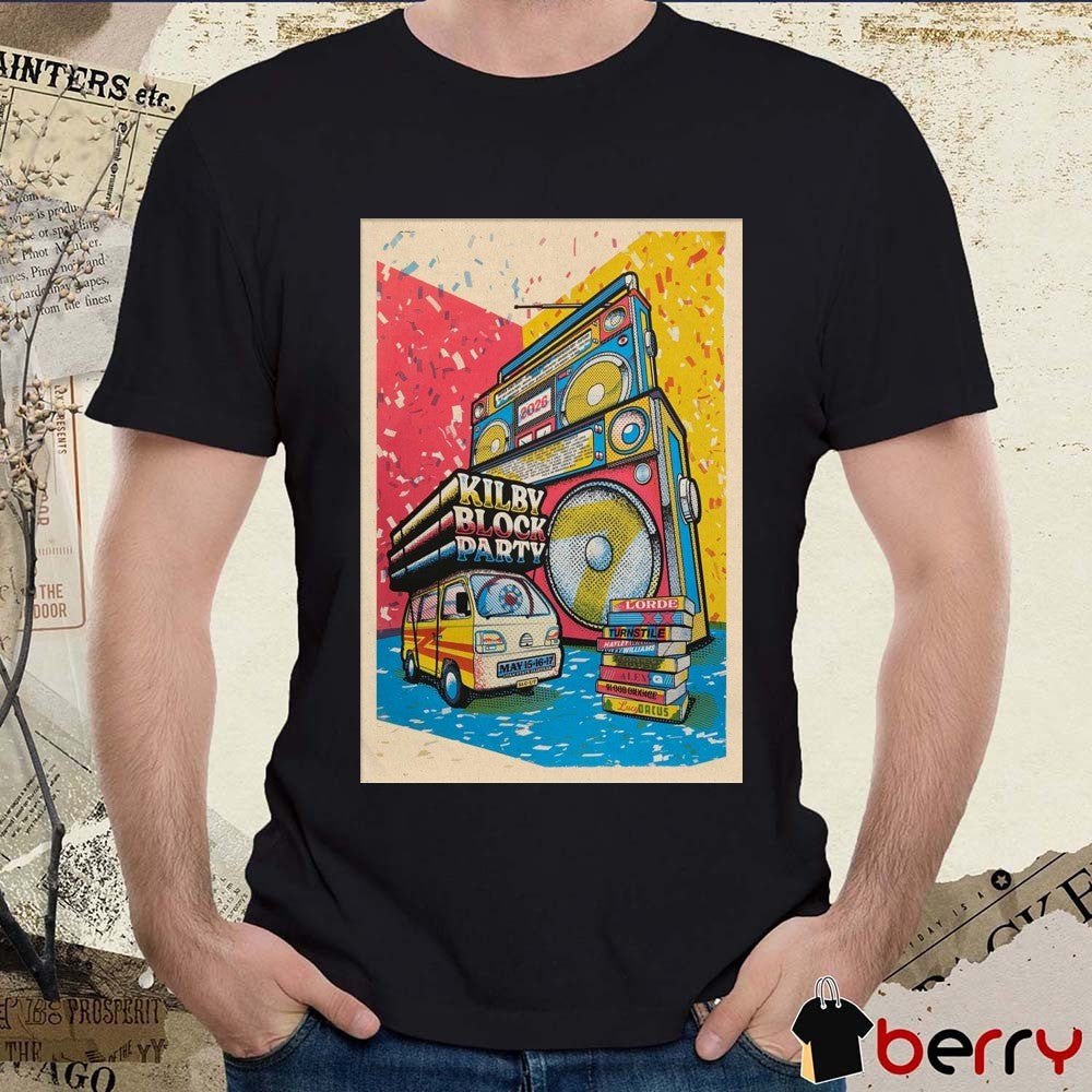 Kilby Block Party Pop Up Poster Concert 2026 May 15-17 Utah State Fairpark t-shirt