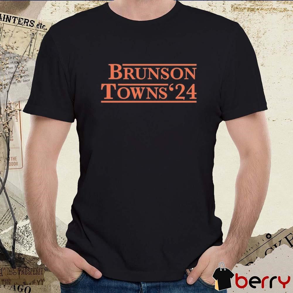 Knicksmuse Brunson Towns ’24 New York Knicks Minnesota Timberwolves t-shirt