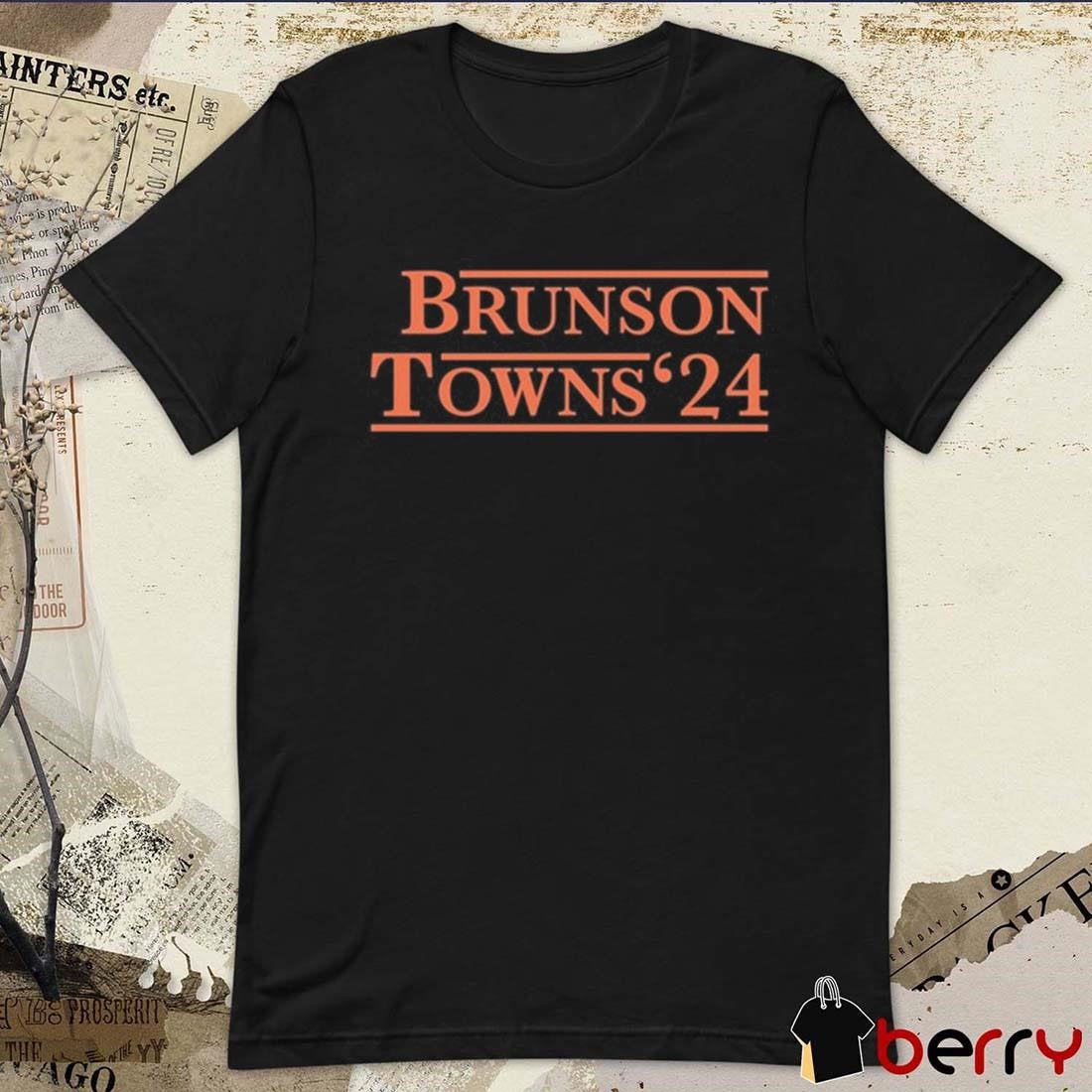 Knicksmuse Brunson Towns ’24 New York Knicks Minnesota Timberwolves t-shirt