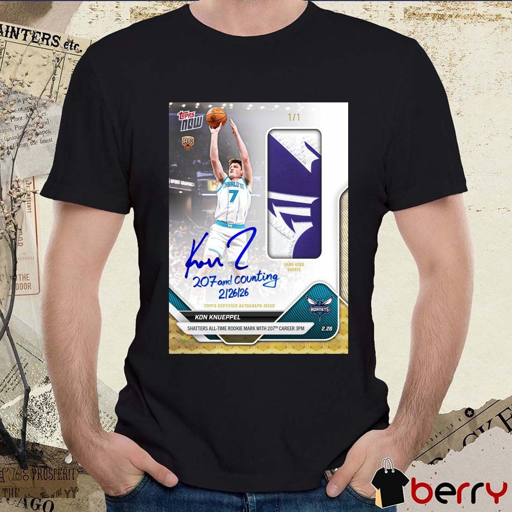 Kon Knueppel Shatters All Time Rookie Mark With 207th Career Topps Now Signature t-shirt