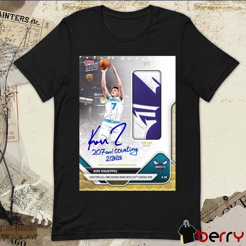Kon Knueppel Shatters All Time Rookie Mark With 207th Career Topps Now Signature t-shirt