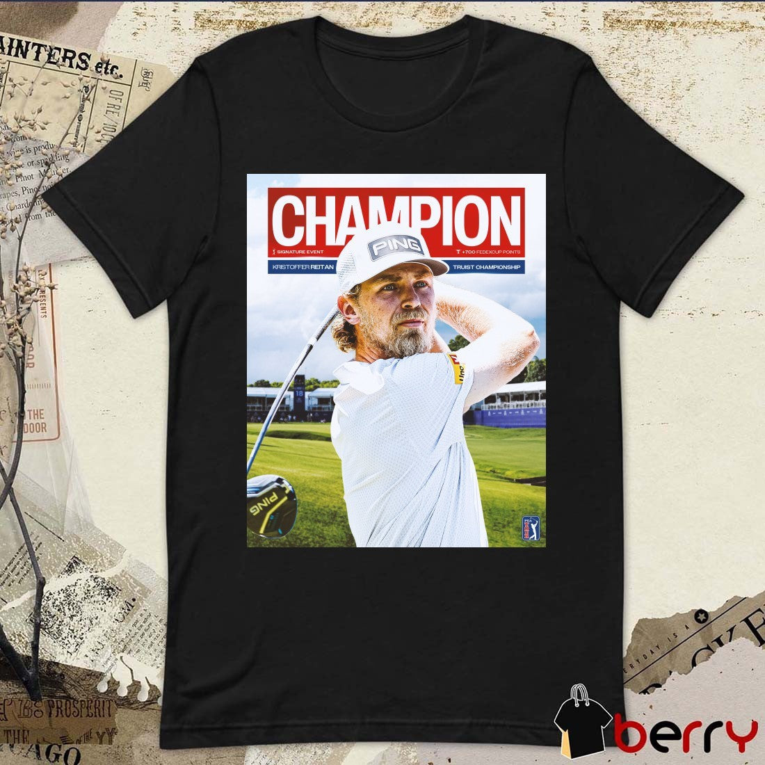 Kristoffer Reitan Champion Truist Championship PGA Tour 2026 Poster t-shirt