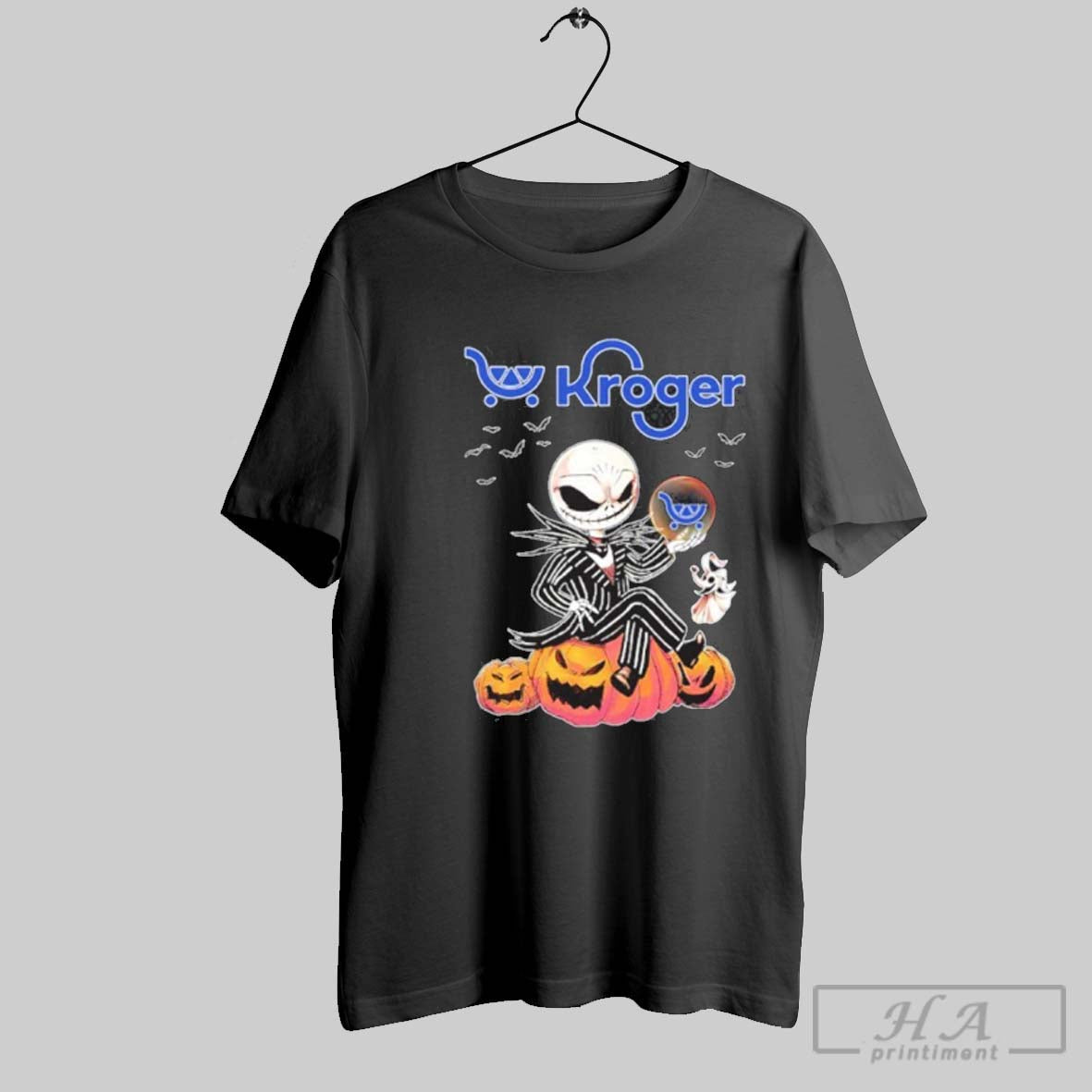 Official Kroger Jack Skellington Halloween Pumpkin Shirt Tee Shirt 2025