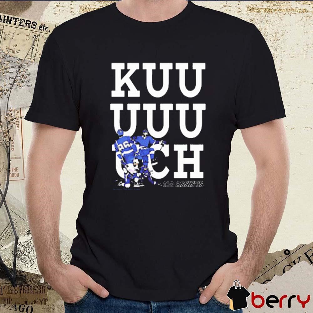Kuuuuuuch 100 Assists 1st Ever By A Winger 2021-2024 Tampa Bay Lightning t-shirt