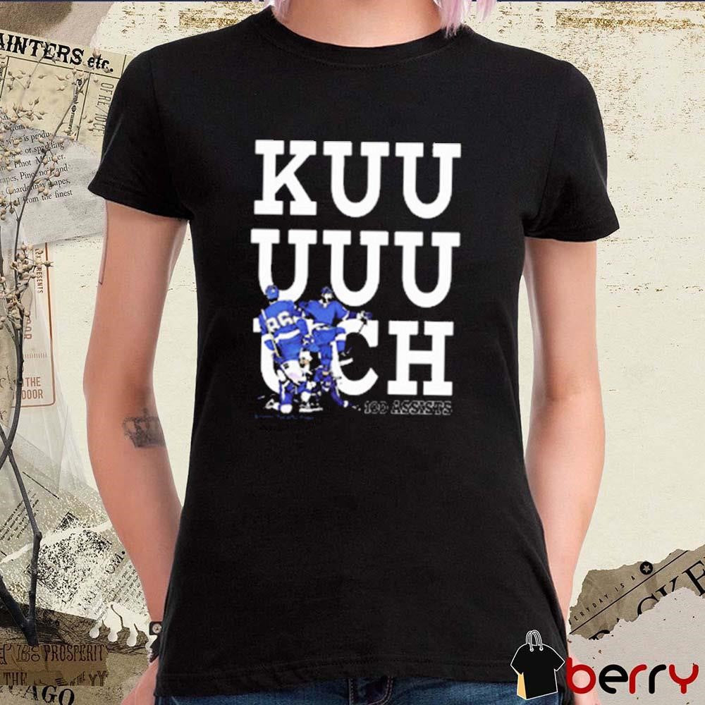 Kuuuuuuch 100 Assists 1st Ever By A Winger 2021-2024 Tampa Bay Lightning t-shirt