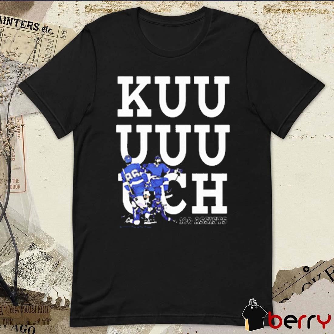 Kuuuuuuch 100 Assists 1st Ever By A Winger 2021-2024 Tampa Bay Lightning t-shirt