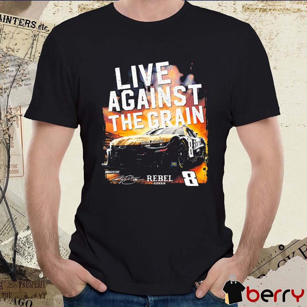 Kyle Busch Richard Childress Racing Team Collection #8 Rebel Live Against The Grain Signature t-shirt