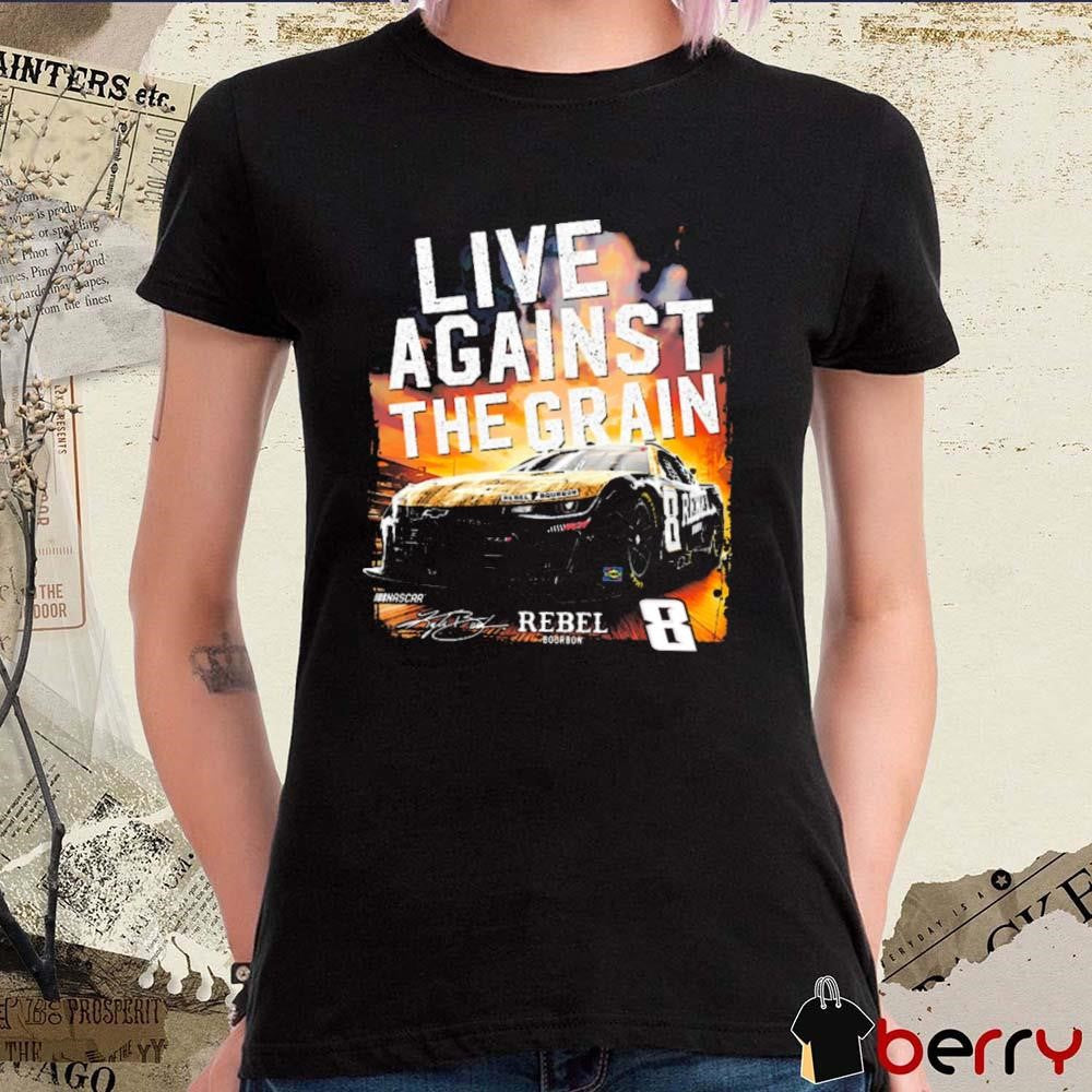 Kyle Busch Richard Childress Racing Team Collection #8 Rebel Live Against The Grain Signature t-shirt