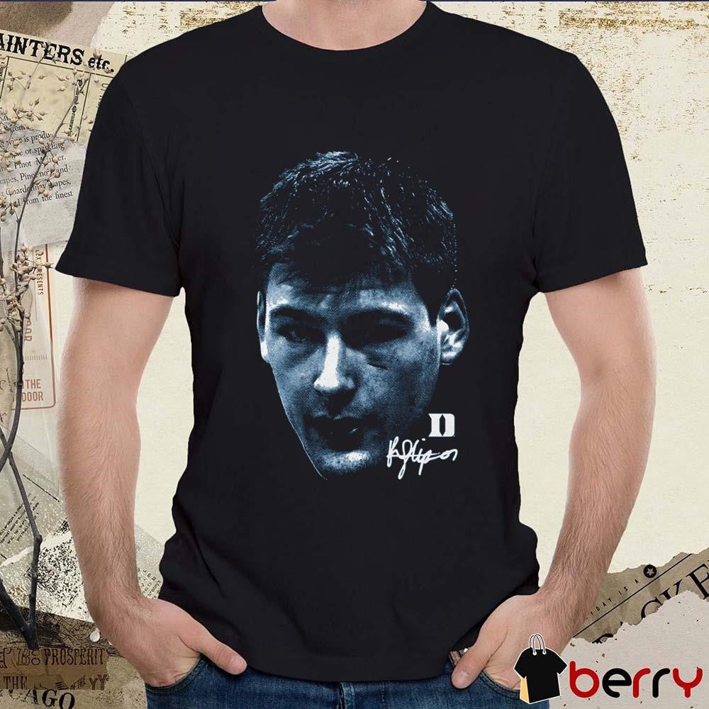 Kyle Filipowski Duke Blue Devils Big Head Signature t-shirt