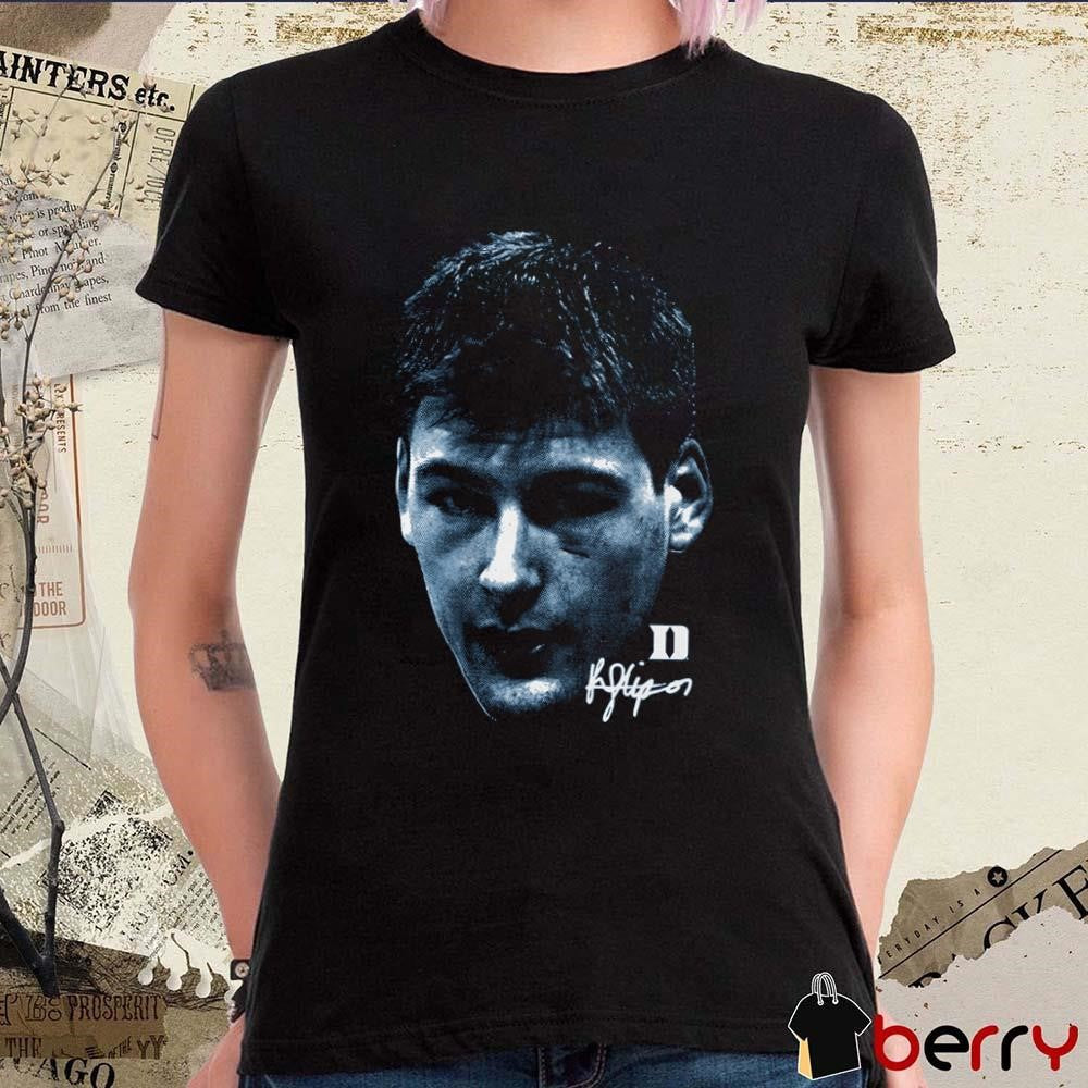 Kyle Filipowski Duke Blue Devils Big Head Signature t-shirt