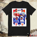 Kyle Schwarber Nick Castellanos Philadelphia Phillies Vs Pete Alonso Francisco Lindor New York Mets MLB Rivalries Poster t-shirt