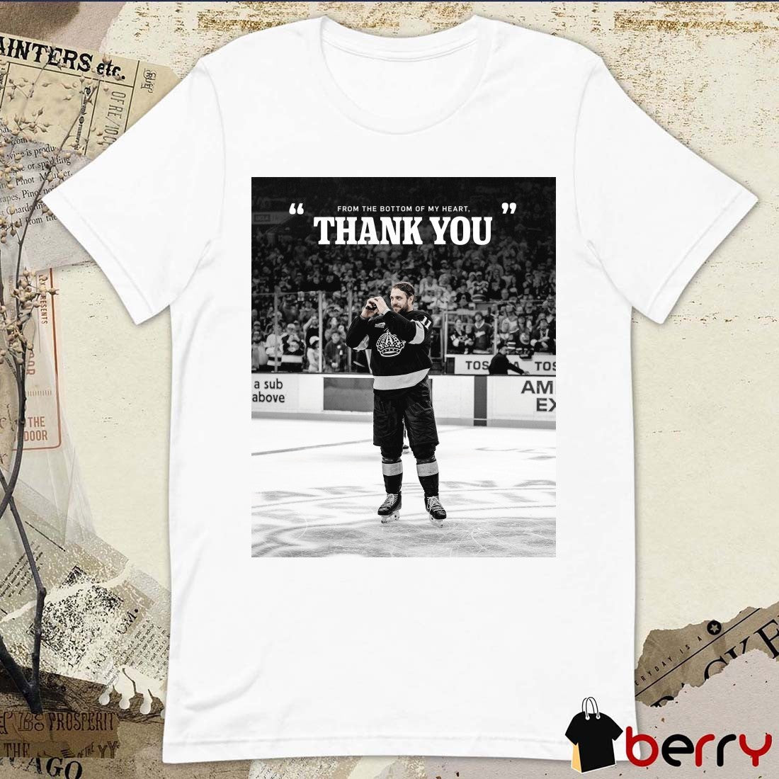 LA KIngs From The Bottom Of My Heart Thank You Poster t-shirt