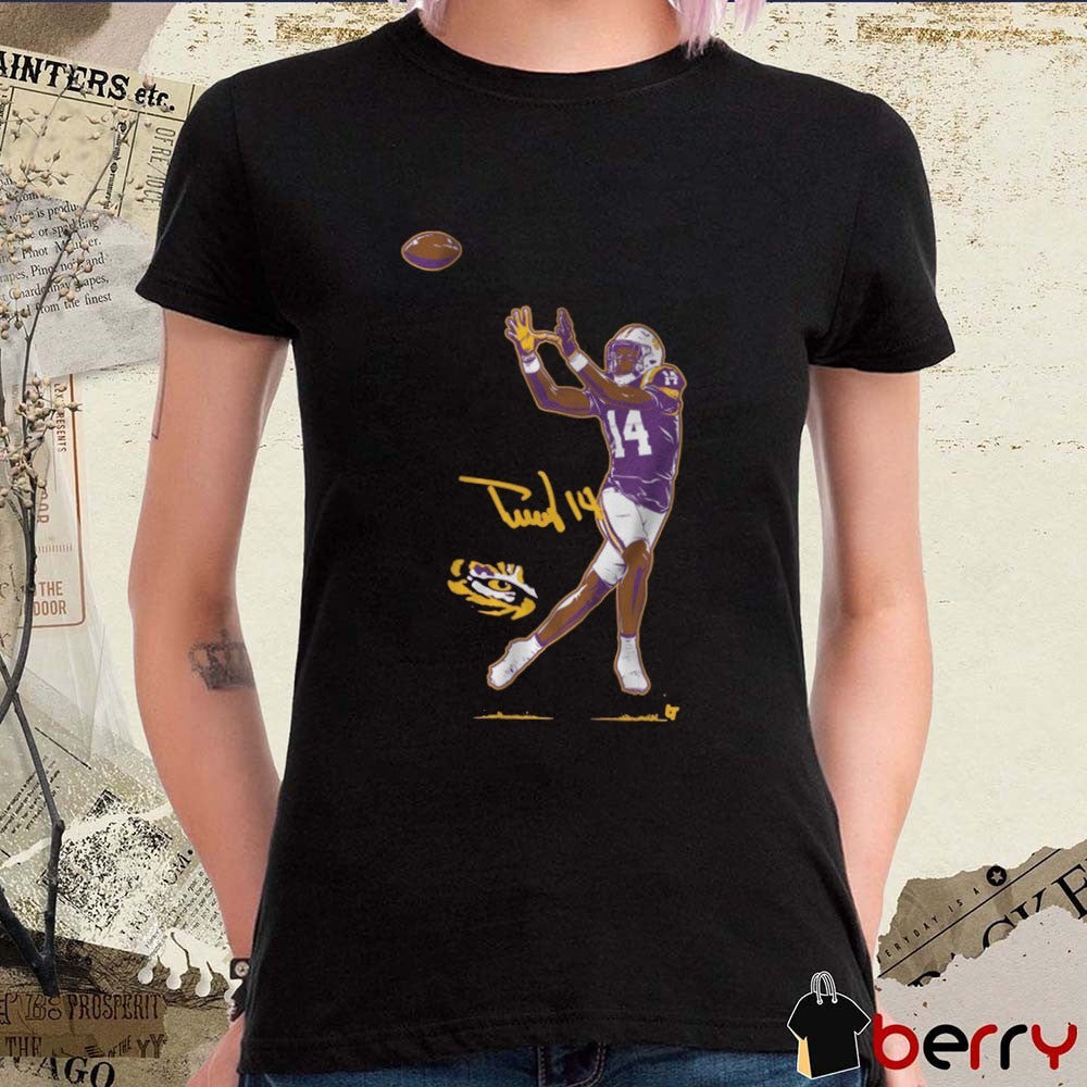 LSU Tigers Football NCAA Trey’Dez Green Superstar Pose Signature t-shirt
