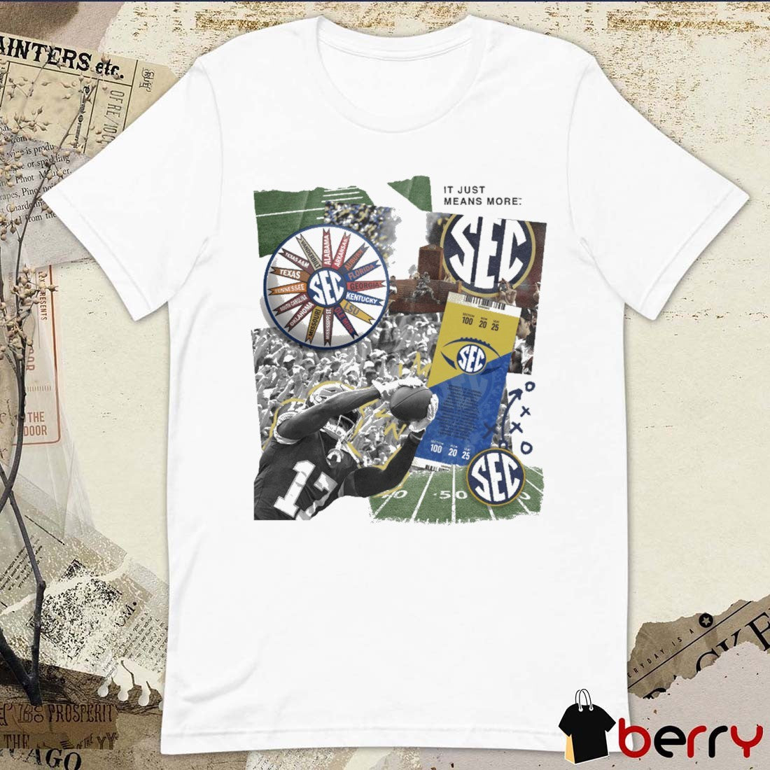 LSU Tigers SEC Southeastern Conference Scrapbook 16-Team League It Just Means More t-shirt